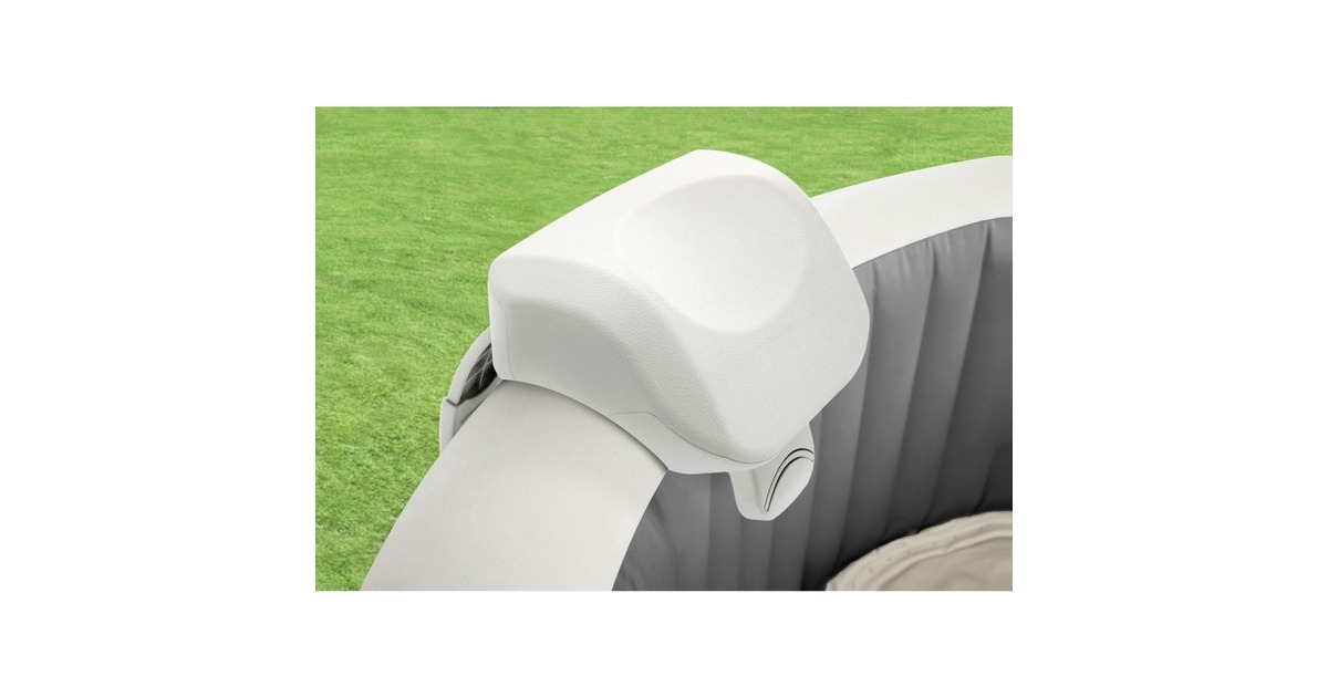 Intex Pure SPA Bubble Massage Greywood Deluxe Ø 196 x 71cm, Schwimmbad(dunkelgrau, mit Kalkschutzsystem)