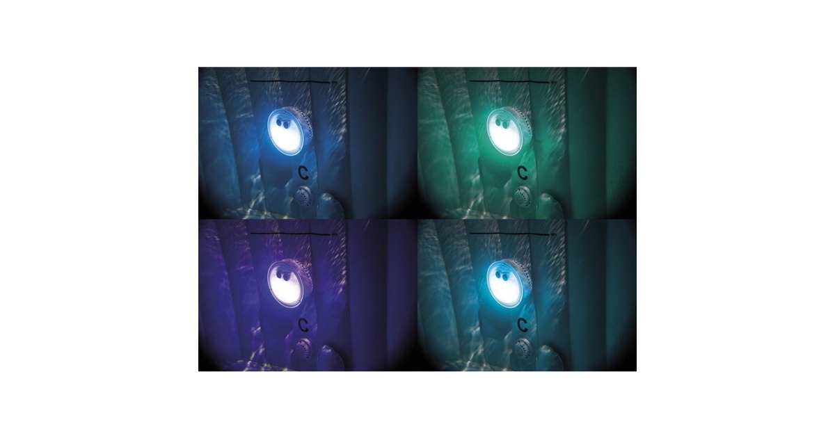 Intex Pure SPA Bubble Massage Greywood Deluxe Ø 216 x 71cm, Schwimmbad(dunkelgrau, mit Kalkschutzsystem)