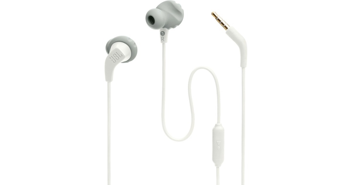 JBL Endurance Run 2 Wired, Kopfhörer(weiß, 3.5 mm Klinke)