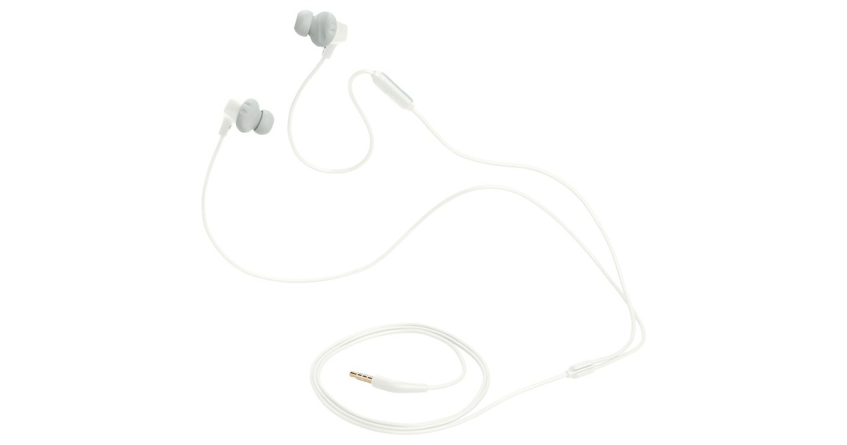 JBL Endurance Run 2 Wired, Kopfhörer(weiß, 3.5 mm Klinke)