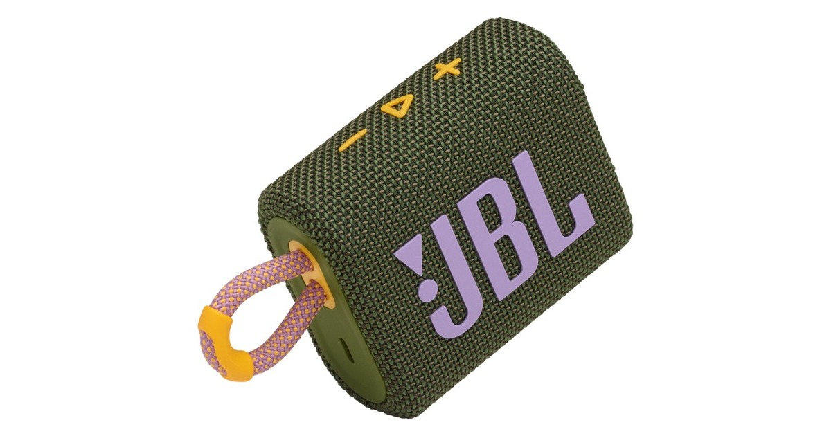 JBL GO 3, Lautsprecher(grün, Bluetooth, USB-C)