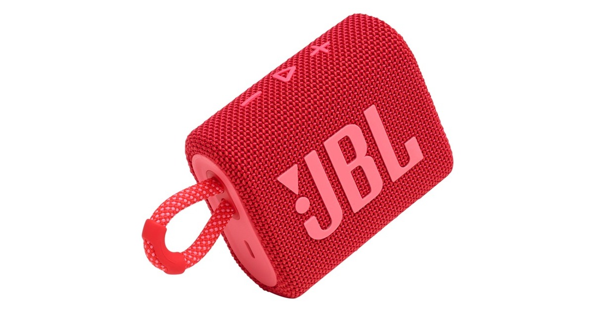 JBL GO 3, Lautsprecher(rot, Bluetooth, USB-C)