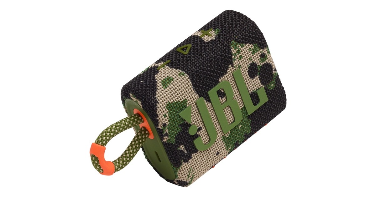 JBL GO 3, Lautsprecher(tarnfarben, Bluetooth, USB-C)