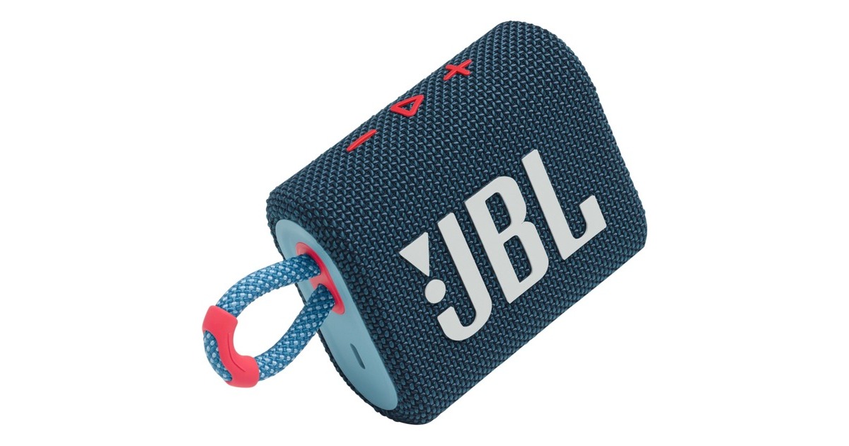 JBL Go 3, Lautsprecher(blau/pink, Bluetooth, USB-C)