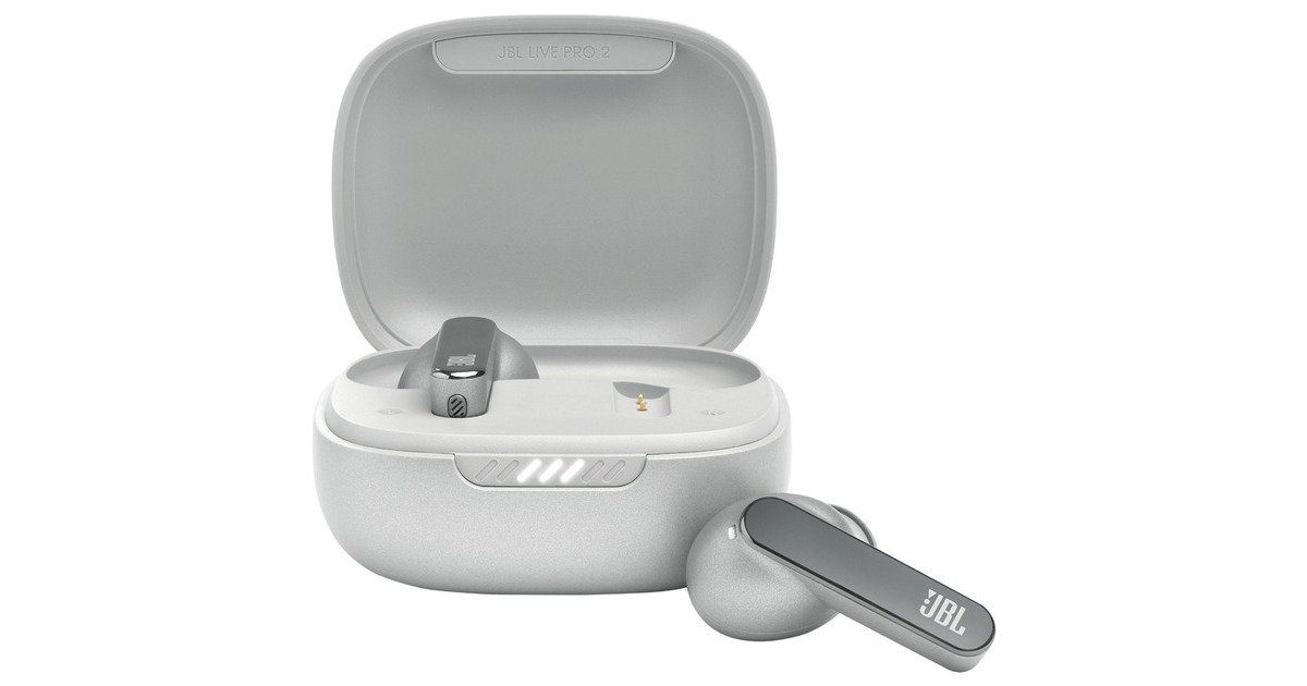 JBL Live Pro 2 TWS, Kopfhörer(silber, IPX5, Bluetooth, USB-C)