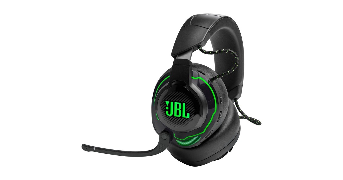 JBL Quantum 910X, Gaming-Headset(schwarz/grün, Bluetooth, USB-C)
