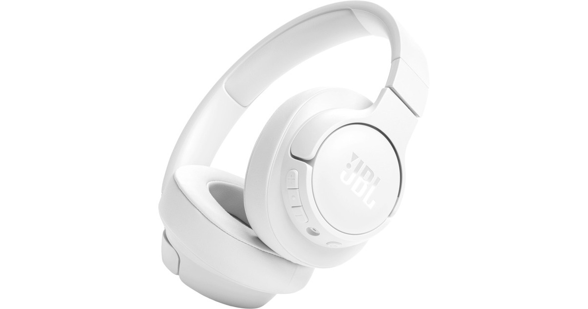 JBL Tune 720BT, Kopfhörer(weiß, Bluetooth, USB-C, 3.5 mm Klinke)