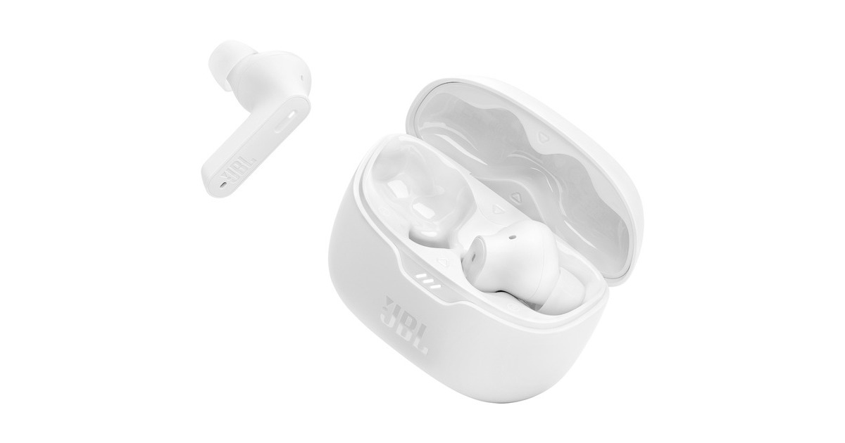 JBL Tune Beam, Kopfhörer(weiß, Bluetooth, TWS, USB-C)