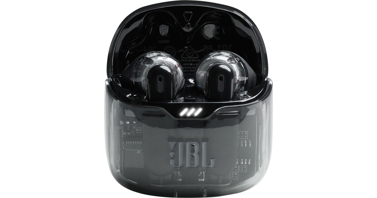 JBL Tune Flex Ghost Edition, Kopfhörer(schiefer/transparent, USB-C, Bluetooth)