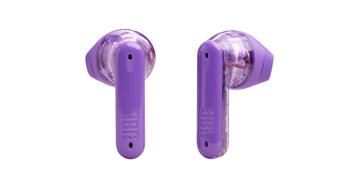 JBL Tune Flex Ghost Edition, Kopfhörer(lila/transparent, USB-C, Bluetooth)