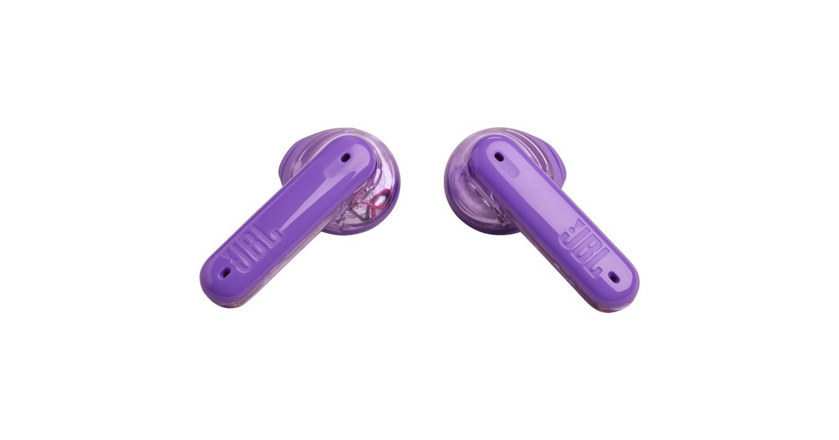 JBL Tune Flex Ghost Edition, Kopfhörer(lila/transparent, USB-C, Bluetooth)