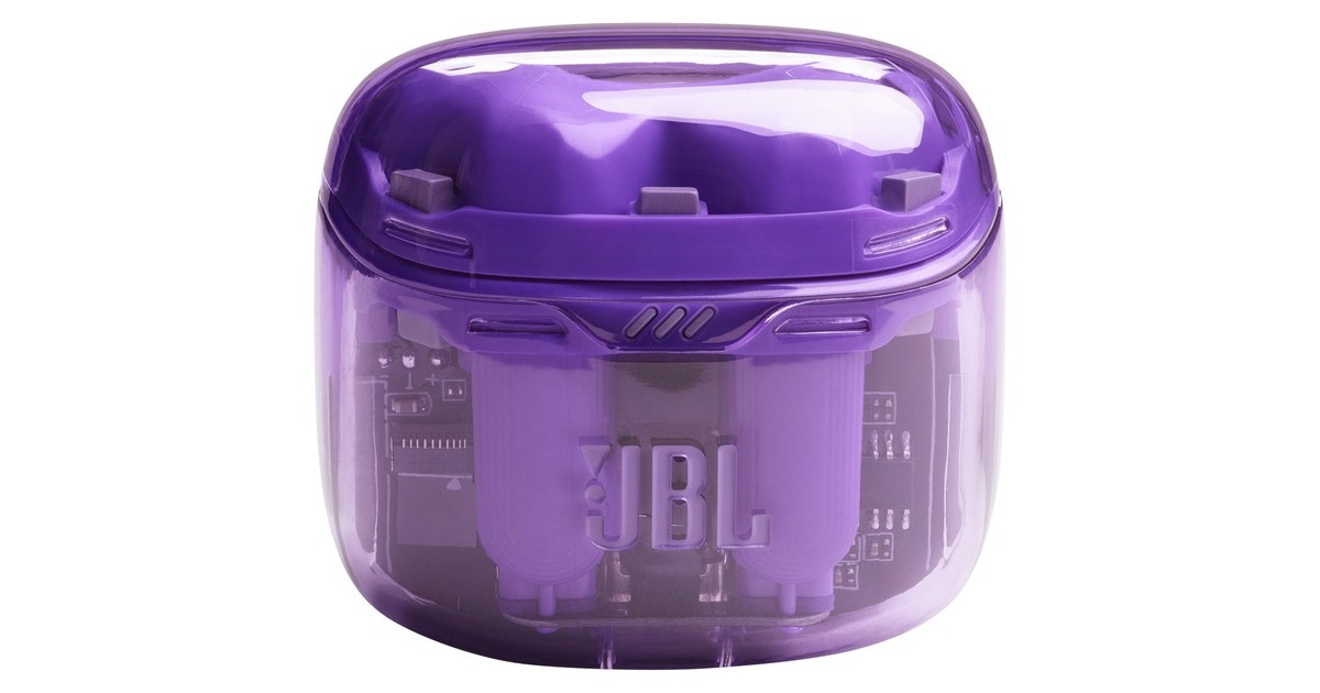 JBL Tune Flex Ghost Edition, Kopfhörer(lila/transparent, USB-C, Bluetooth)