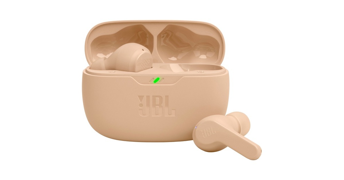 JBL Wave Beam, Kopfhörer(beige, Bluetooth, USB-C)