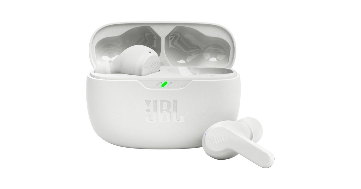 JBL Wave Beam, Kopfhörer(weiß, Bluetooth, USB-C)