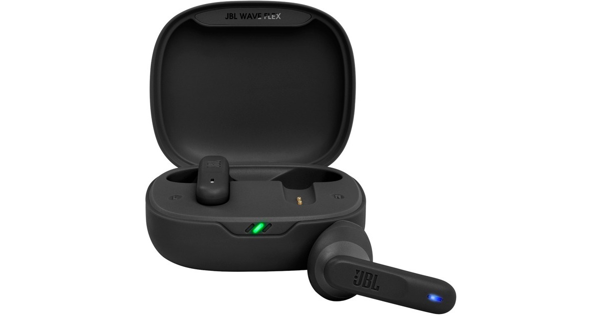 JBL Wave Flex, Kopfhörer(schwarz, Bluetooth, USB-C)