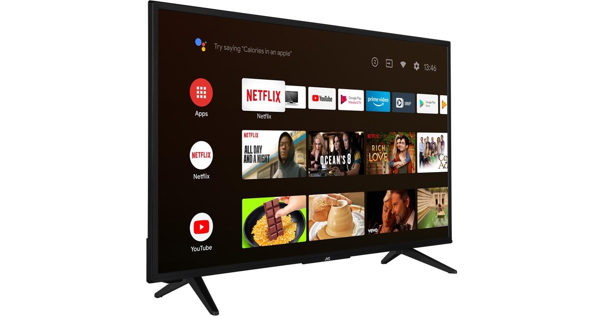 JVC LT-43VAF3055, LED-Fernseher(108 cm (43 Zoll), schwarz, FullHD, Triple Tuner, SmartTV)