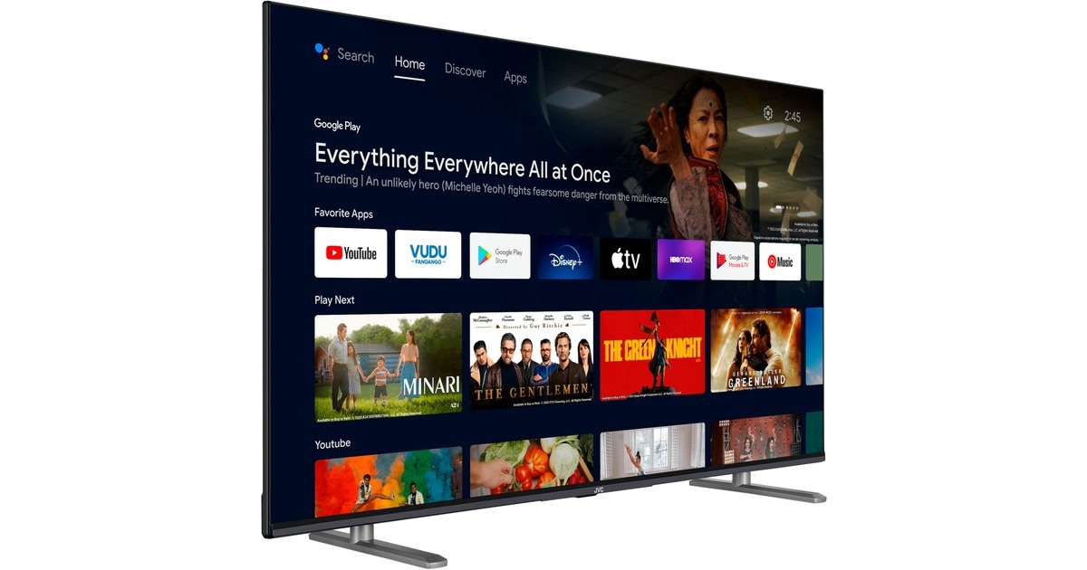 JVC LT-43VAQ6255, QLED-Fernseher(108 cm (43 Zoll), schwarz, UltraHD/4K, Triple Tuner, SmartTV)