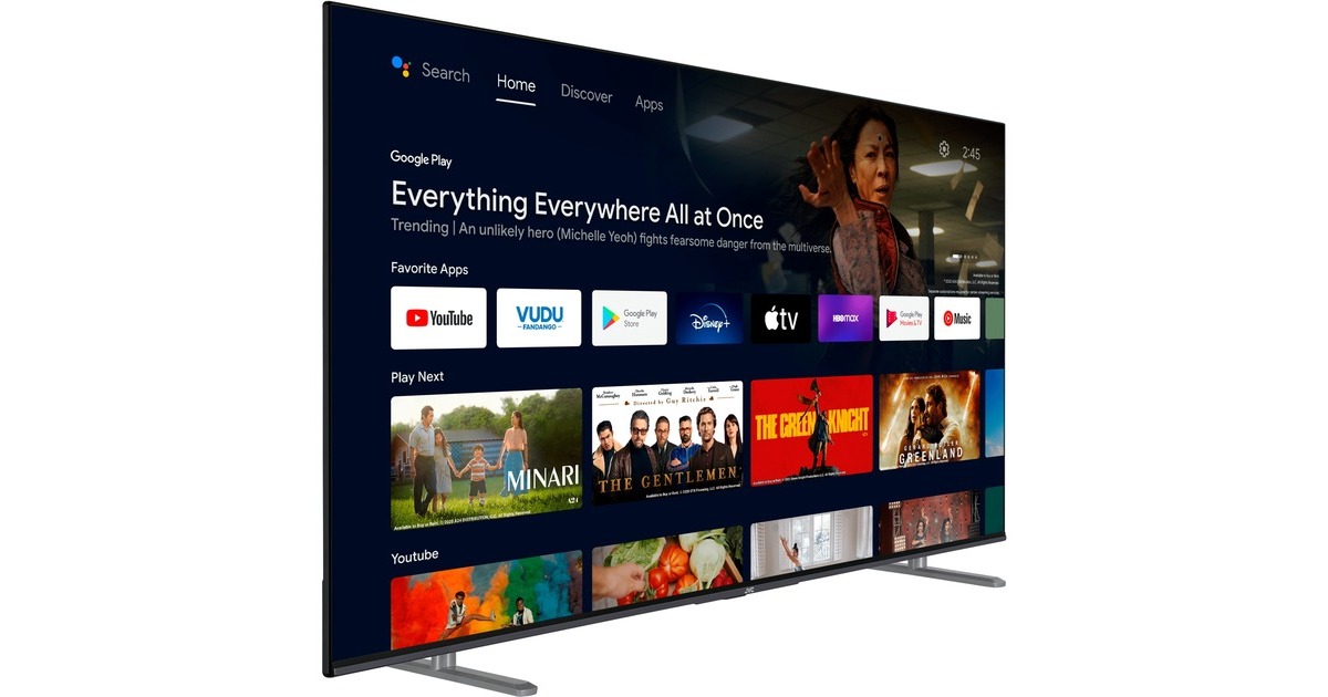 JVC LT-50VAQ6255, QLED-Fernseher(126 cm (50 Zoll), schwarz, UltraHD/4K, Triple Tuner, SmartTV)