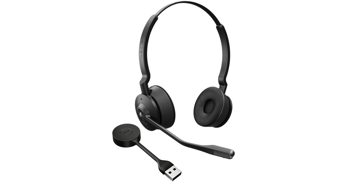 Jabra Engage 55 MS, Headset(schwarz, Basisstation, USB-A, Niedriger Energieverbrauch)