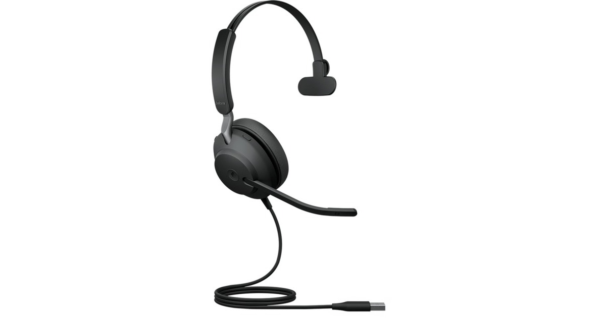 Jabra Evolve2 40 SE, Headset(schwarz, Mono, USB-A, MS)