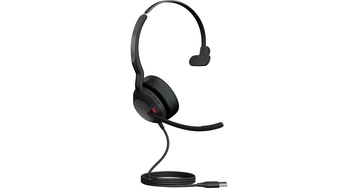 Jabra Evolve2 50, Headset(schwarz, Mono, Microsoft Teams, USB-A)