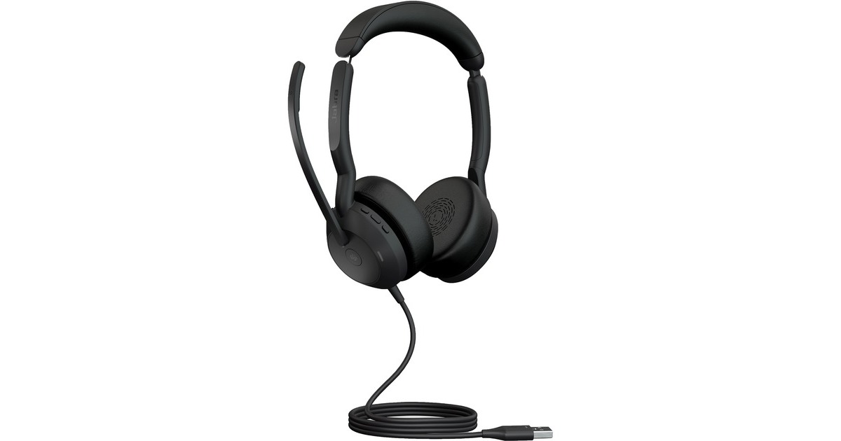 Jabra Evolve2 50, Headset(schwarz, Stereo, Microsoft Teams, USB-A)