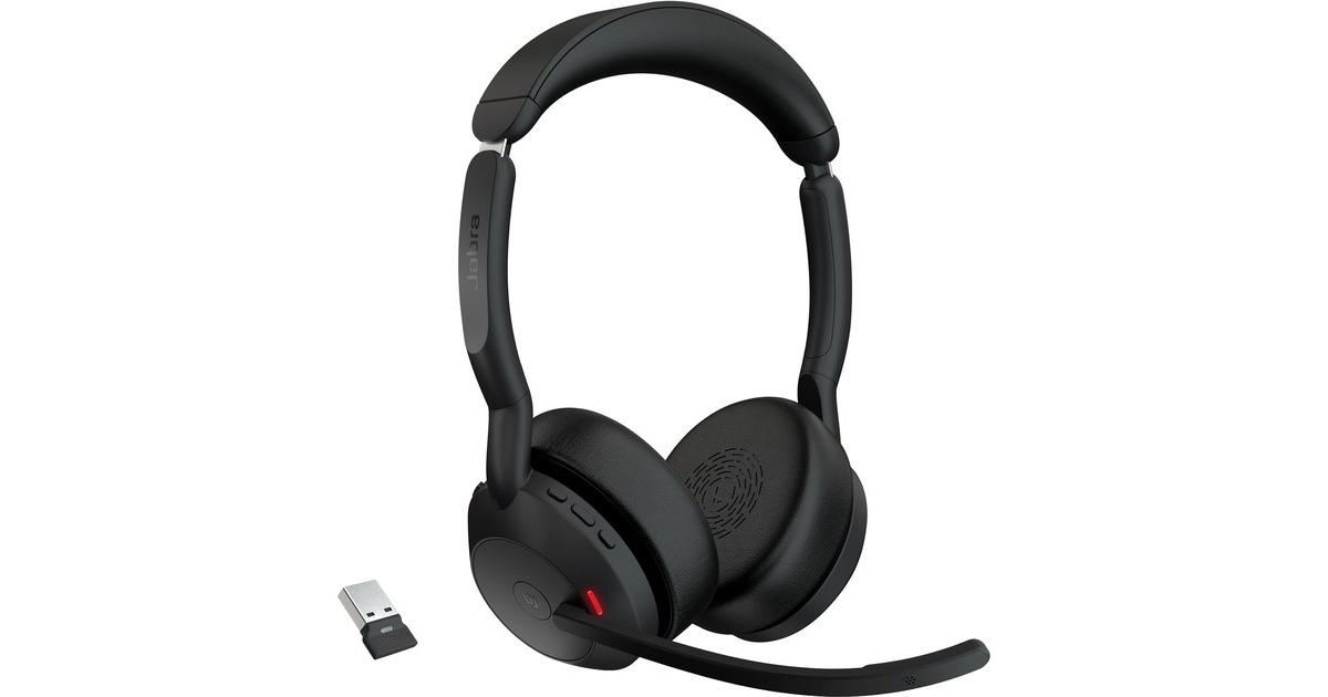 Jabra Evolve2 55, Headset(schwarz, Stereo, Microsoft Teams, USB-A, Link380a)