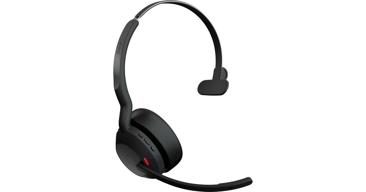 Jabra Evolve2 55, Headset(schwarz, Mono, Microsoft Teams, USB-A, Link380a)