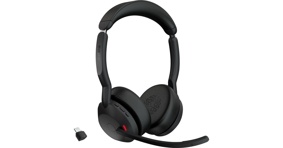 Jabra Evolve2 55, Headset(schwarz, Stereo, UC, USB-C, Link380c)
