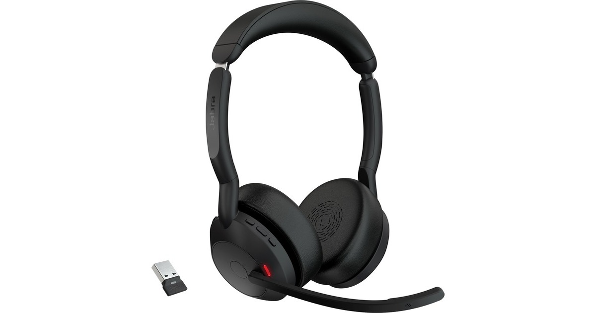 Jabra Evolve2 55, Headset(schwarz, Stereo, UC, USB-A, Link380a)