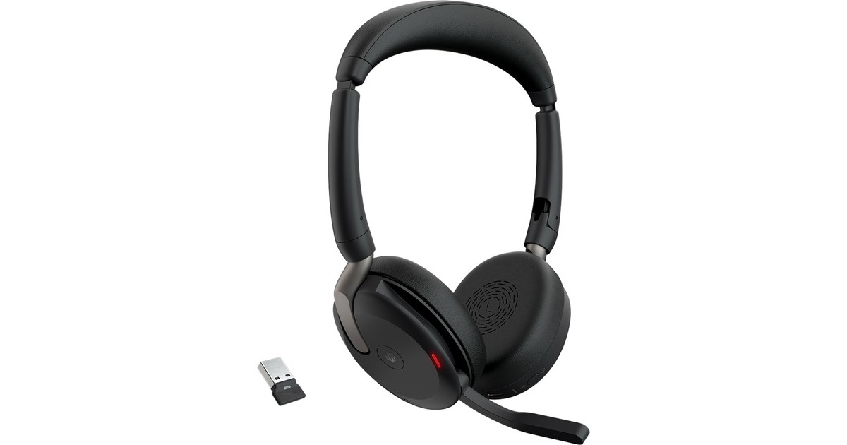 Jabra Evolve2 65 Flex Duo WLC, mit Ladepad, Headset(schwarz, Stereo, Microsoft Teams, USB-A, Link380a) Jabra Evolve2 65 Flex Duo WLC, mit Ladepad, Headset(schwarz, Stereo, Microsoft Teams, USB-A, Link380a)
