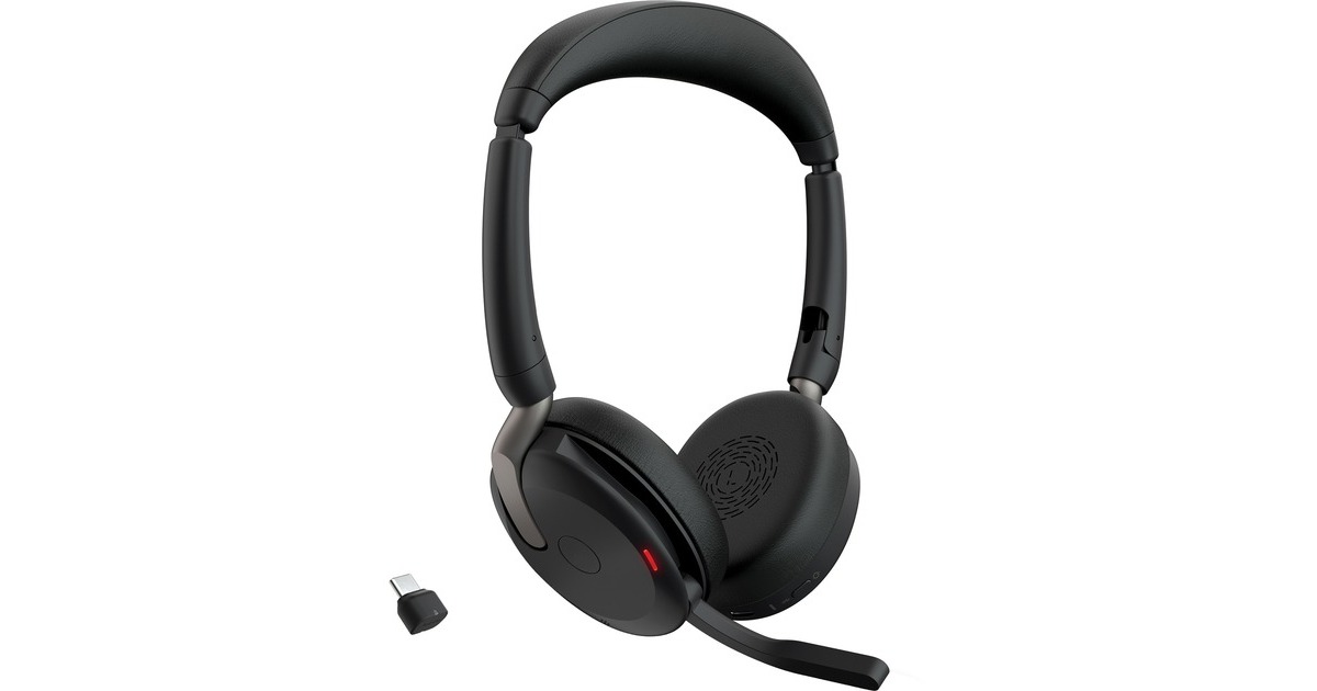Jabra Evolve2 65 Flex Duo WLC, mit Ladepad, Headset(schwarz, Stereo, UC, USB-C, Link380c) Jabra Evolve2 65 Flex Duo WLC, mit Ladepad, Headset(schwarz, Stereo, UC, USB-C, Link380c)