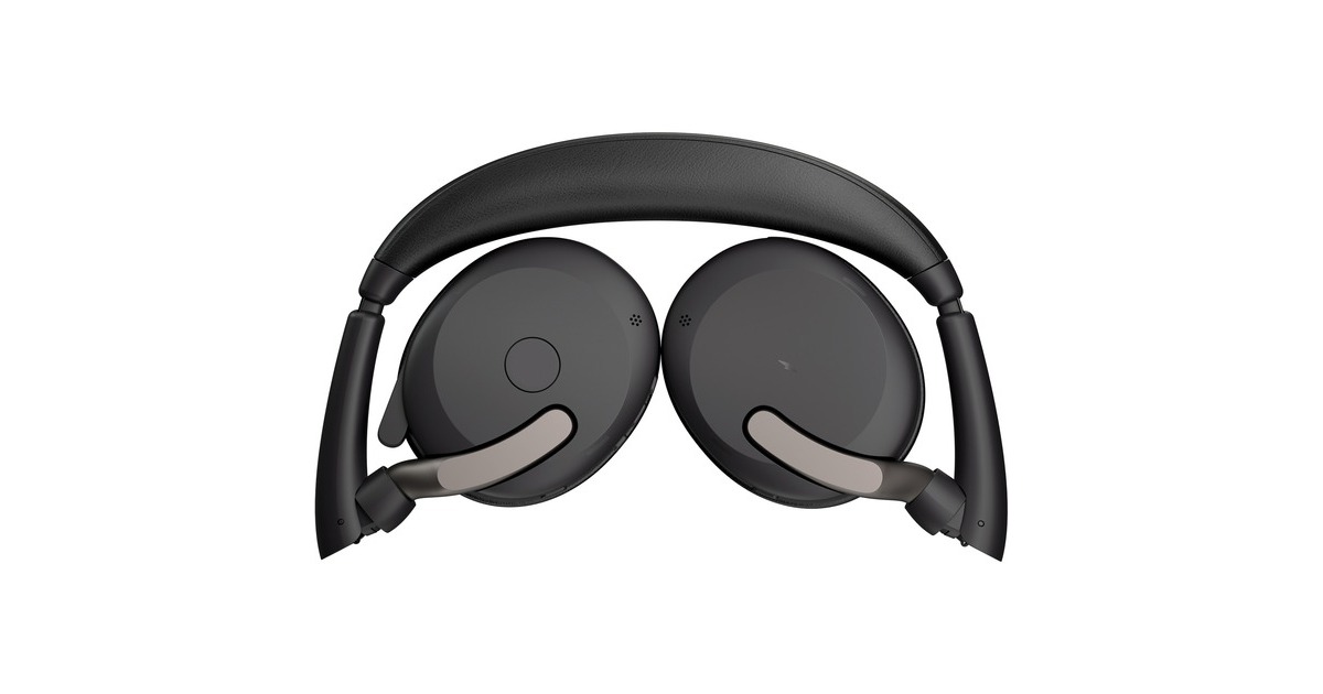 Jabra Evolve2 65 Flex Duo WLC, mit Ladepad, Headset(schwarz, Stereo, UC, USB-C, Link380c)
