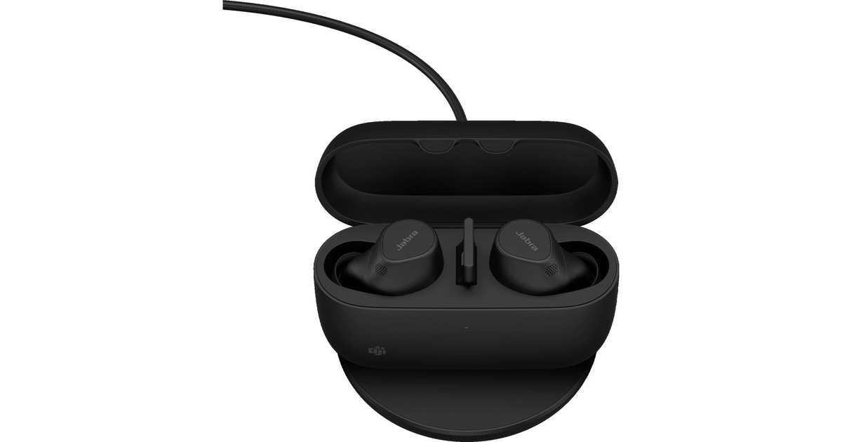 Jabra Evolve2 Buds, Kopfhörer(schwarz, MS, USB-A, Bluetooth)