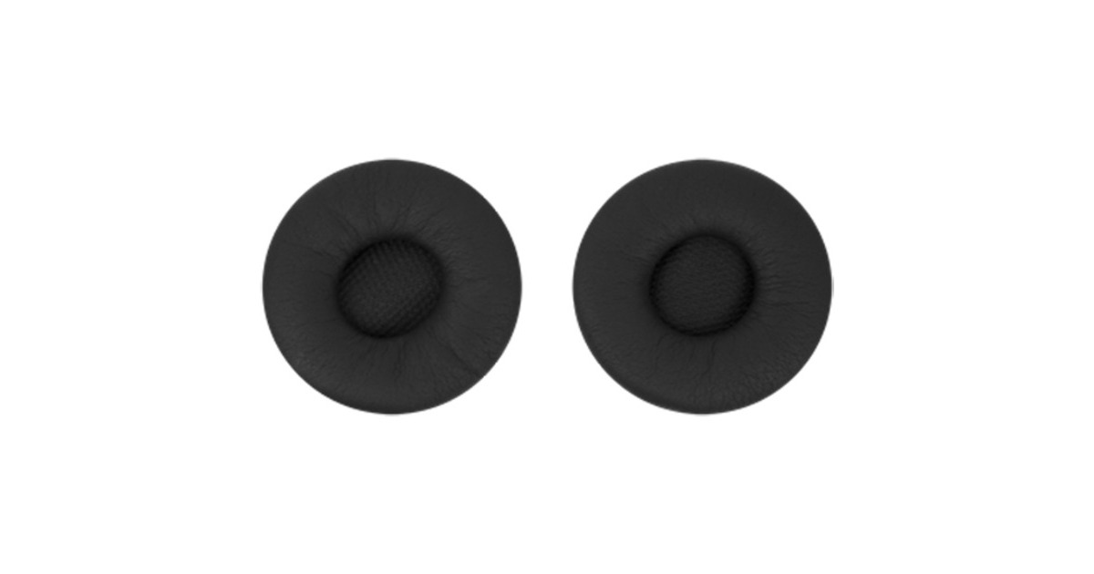 Jabra Lederohrkissen Standard, Ersatzteil(schwarz, 2 Stück)