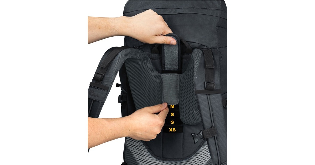 Jack Wolfskin Highland Trail 50+5 Woman, Rucksack(dunkelgrau, 50+5 Liter)