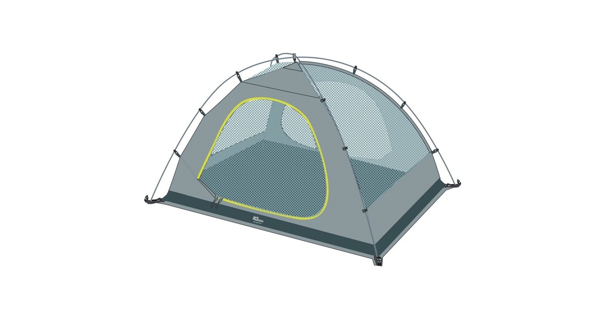 Jack Wolfskin Kuppelzelt REAL DOME LITE II(silber, Modell 2023)