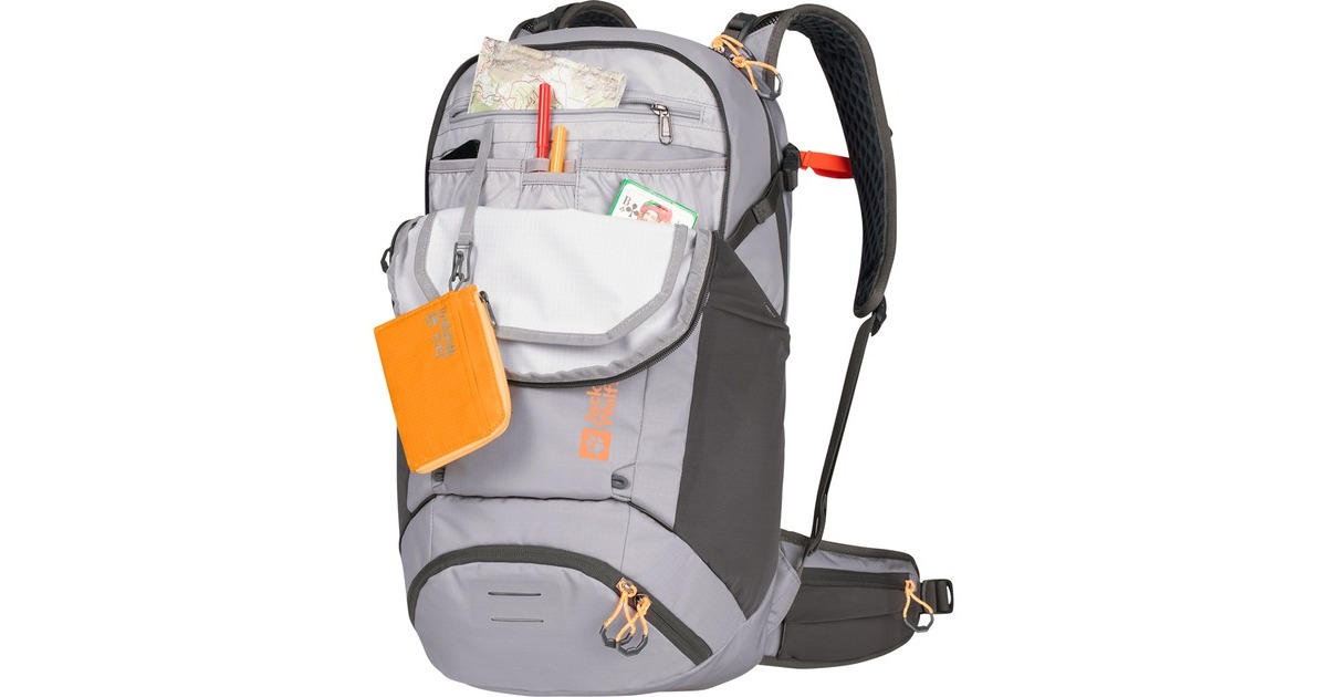 Jack Wolfskin MOAB JAM SHAPE 25, Rucksack(hellgrau/orange, 25 Liter )