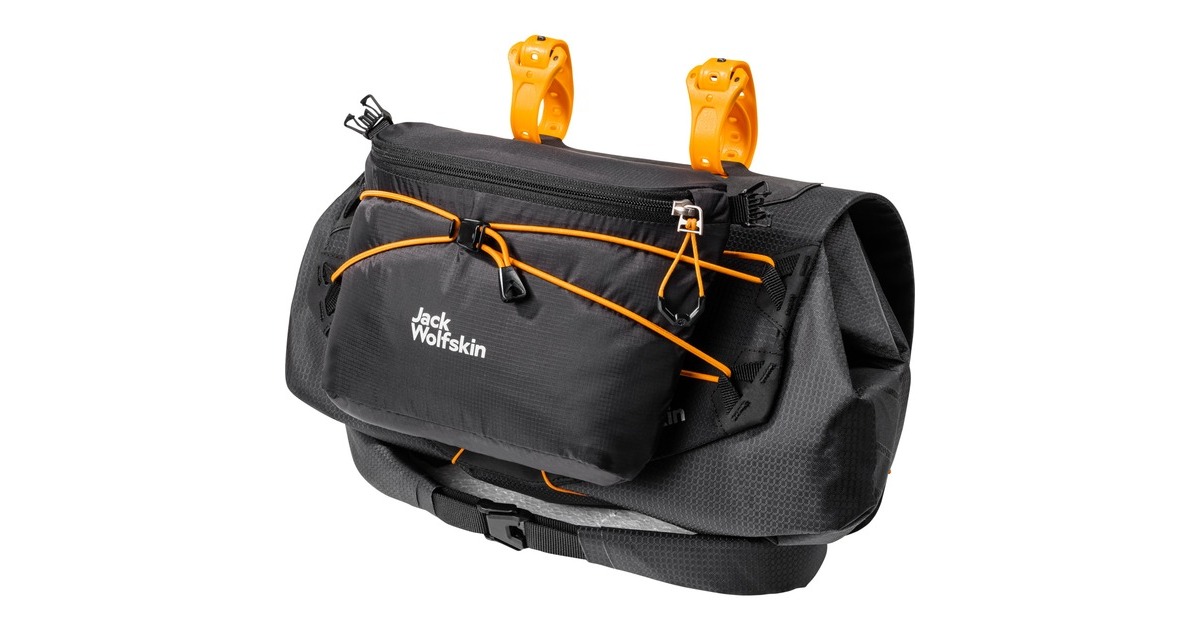 Jack Wolfskin Morobbia Bar Roll, Fahrradkorb/-tasche(schwarz, 15 Liter)