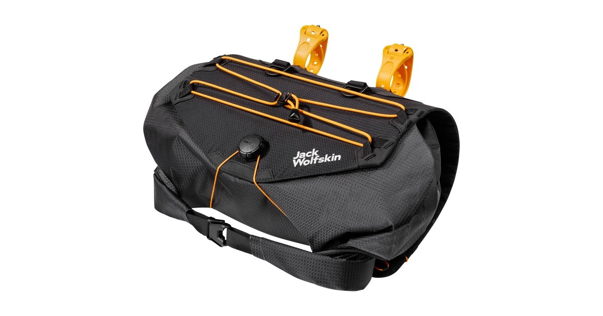 Jack Wolfskin Morobbia Bar Roll, Fahrradkorb/-tasche(schwarz, 15 Liter)