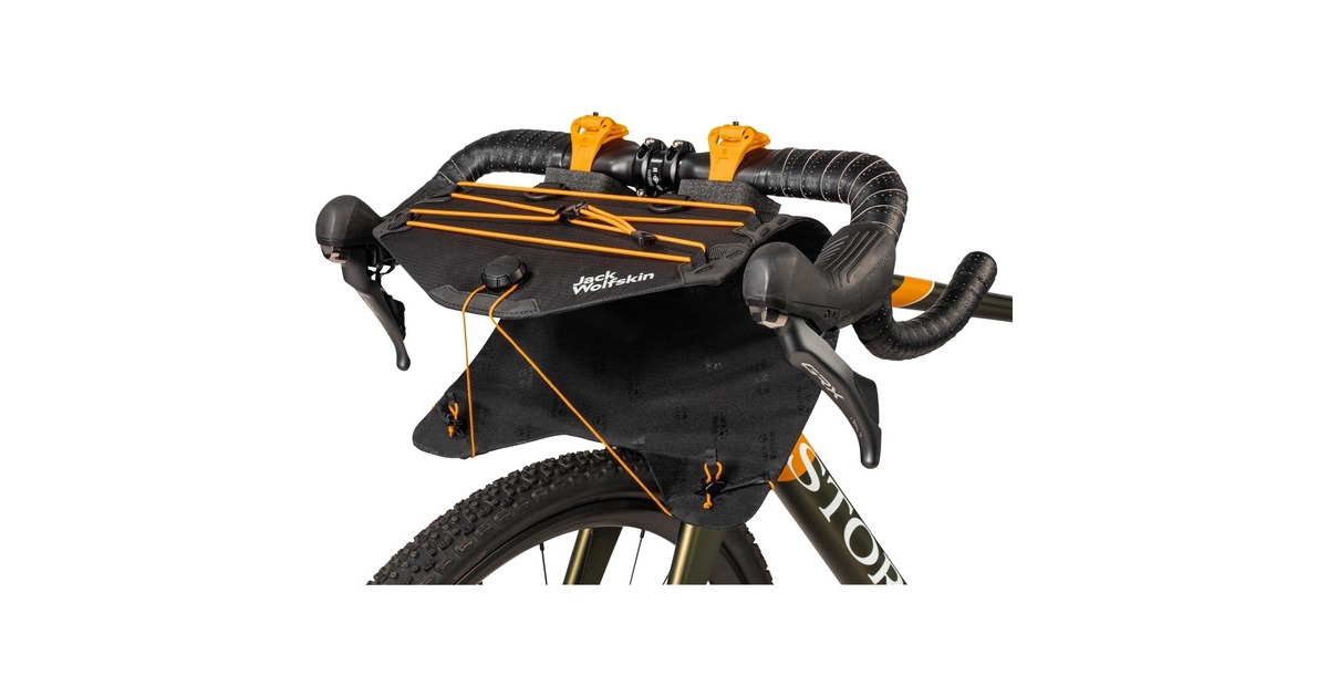 Jack Wolfskin Morobbia Bar Roll, Fahrradkorb/-tasche(schwarz, 15 Liter)
