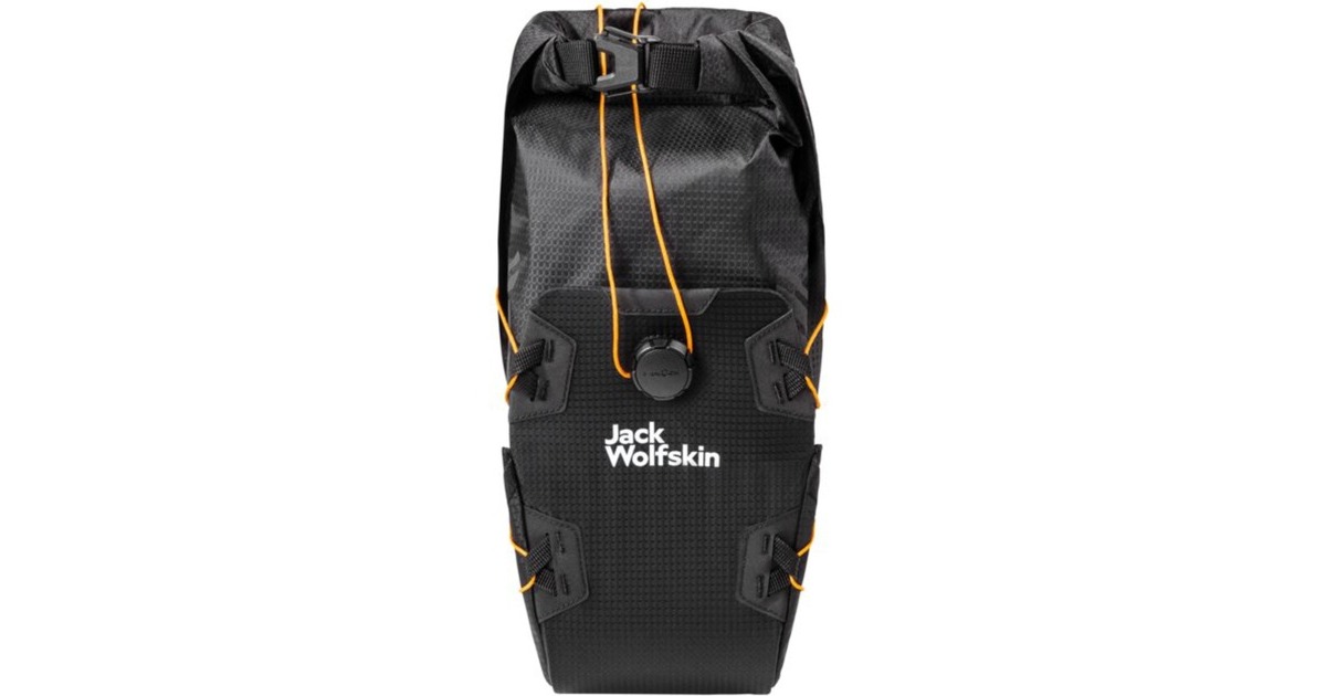 Jack Wolfskin Morobbia Fork Bag, Fahrradkorb/-tasche(schwarz, Gabeltasche: 7 Liter)