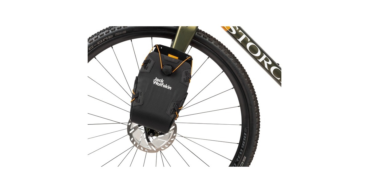 Jack Wolfskin Morobbia Fork Bag, Fahrradkorb/-tasche(schwarz, Gabeltasche: 7 Liter)