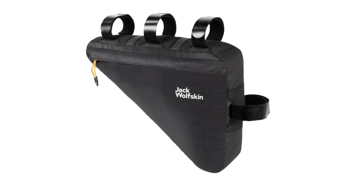 Jack Wolfskin Morobbia Triangle Bag, Fahrradkorb/-tasche(schwarz, Oberrohrtasche 2 Liter)