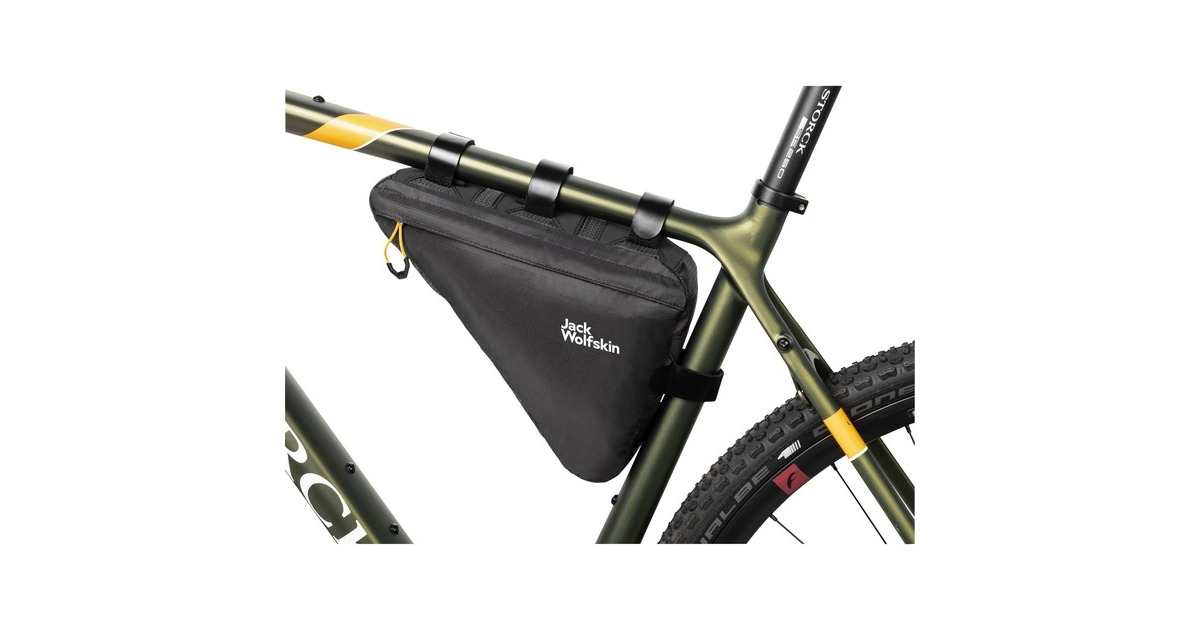 Jack Wolfskin Morobbia Triangle Bag, Fahrradkorb/-tasche(schwarz, Oberrohrtasche 2 Liter)