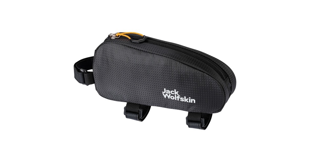 Jack Wolfskin Morobbia Tube Bag, Fahrradkorb/-tasche(schwarz, Oberrohrtasche 0.7 Liter)