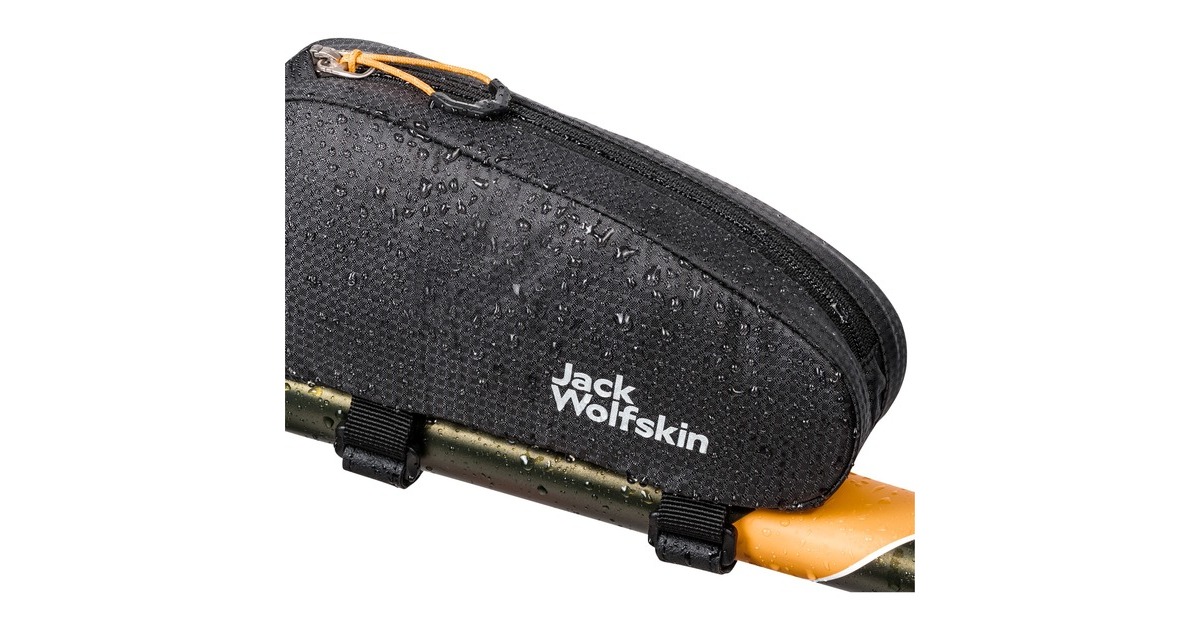 Jack Wolfskin Morobbia Tube Bag, Fahrradkorb/-tasche(schwarz, Oberrohrtasche 0.7 Liter)