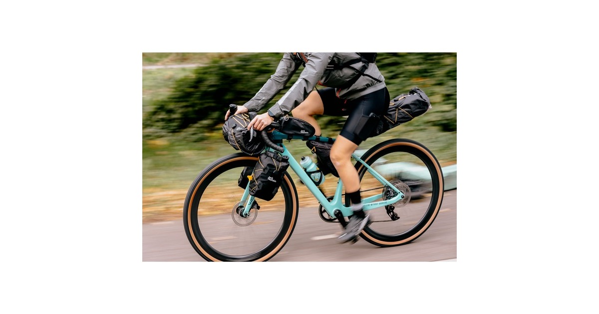 Jack Wolfskin Morobbia Tube Bag, Fahrradkorb/-tasche(schwarz, Oberrohrtasche 0.7 Liter)