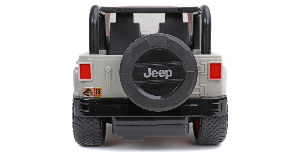 Jada Toys Jurassic Park RC Jeep Wrangler(beige/rot, 1:16)
