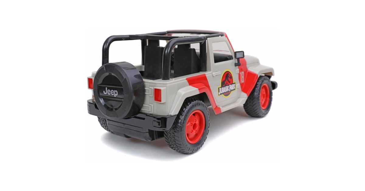 Jada Toys Jurassic Park RC Jeep Wrangler(beige/rot, 1:16)